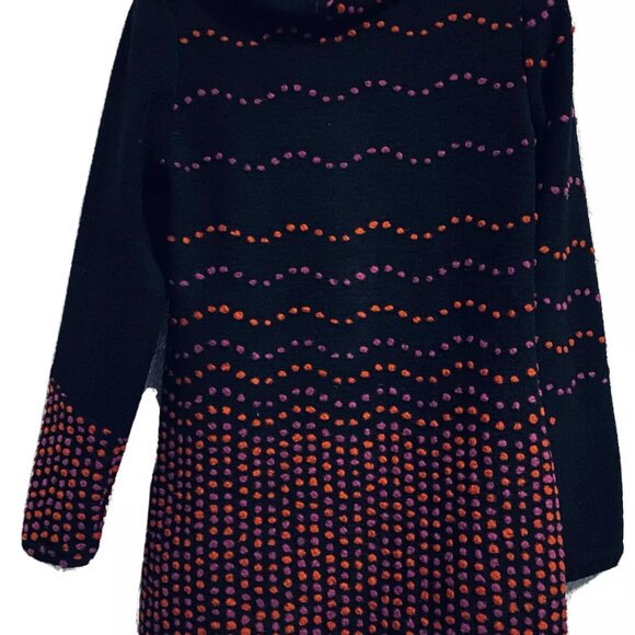 Michael Tyler Polka Dot Jacket Coat Pullover Long Sleeves Blackberry/pink- L - Picture 4 of 8